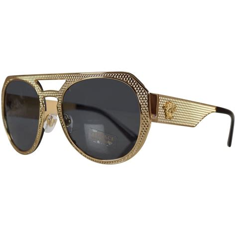 square gold frame versace sunglasses|gold frame sunglasses men Versace.